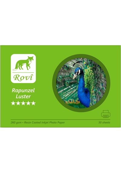 Rovi Rapunzel Parıltı Luster Fotoğraf Kağıdı 260gsm 50yp - 10 X 15 Cm