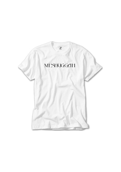 Meshuggah Logo Text Beyaz Tişört Beyaz