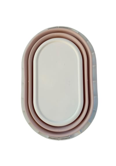 Magic Katlanır Çamaşır Selesi 18 Litre Beyaz - Pembe