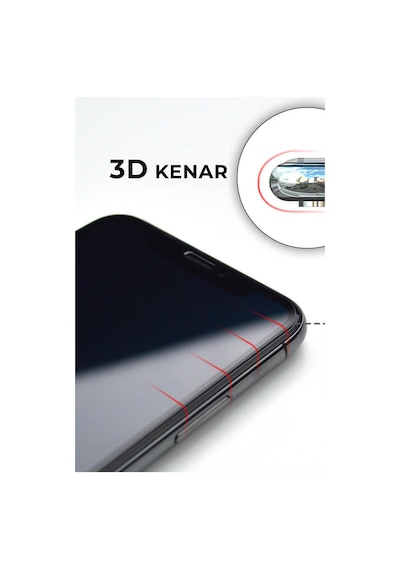 Samsung Galaxy A8 Plus 2018 ile Uyumlu Tam Kaplayan Fibernano Esnek Cam Ekran Koruyucu