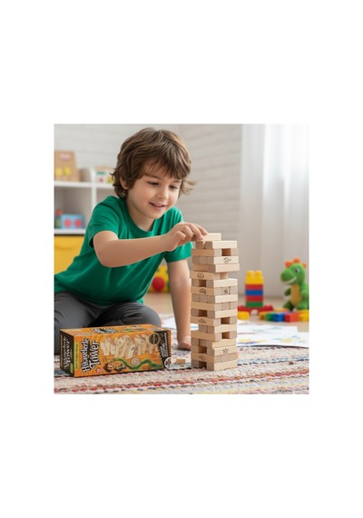 Hikayelerle Tower Cezalı Jenga Eğlenceli Eğitici Öğretici Denge Oyunu Okul Kreş