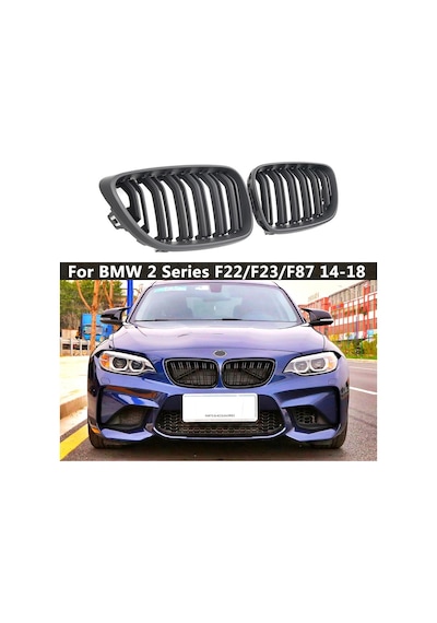 Bmw 2 Serisi F22-F23 Ön Panjur Böbrek M2 Model Oem Çift Tırnak