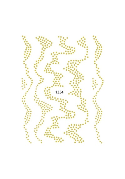 Holografik Altın Noktalar Tırnak Sticker Tırnak Etiketi Nail Art Jo-1334