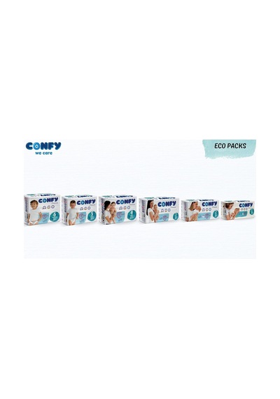 Confy - Premium Yenidoğan Bebek Bezi 1 Numara 2-5 Kg 280 Adet Mega Paket