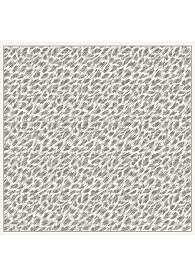 BELLİ Saf İpek Eşarp 4103d Twill İpek - 90 X 90 / Gri Gri