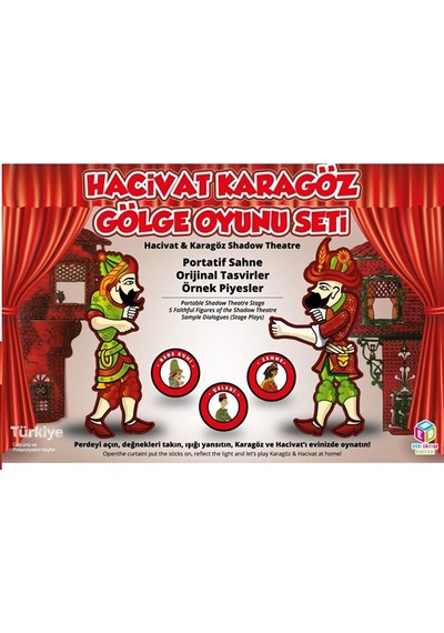 Ahşap Hacivat – Karagöz Gölge Oyun Seti – Tiyatro Oyunu