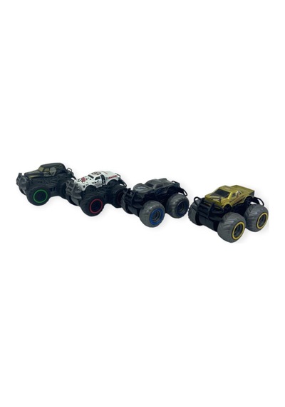 Superior Burst Siyah Renkli Mini Truck - 8 Cm Hareketli Tekerlekli Oyuncak Araba - 1 Adet