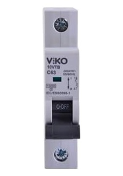 10vtb-1c63 Otomatik Sigorta 10ka C Tipi 1 Kutup 63a