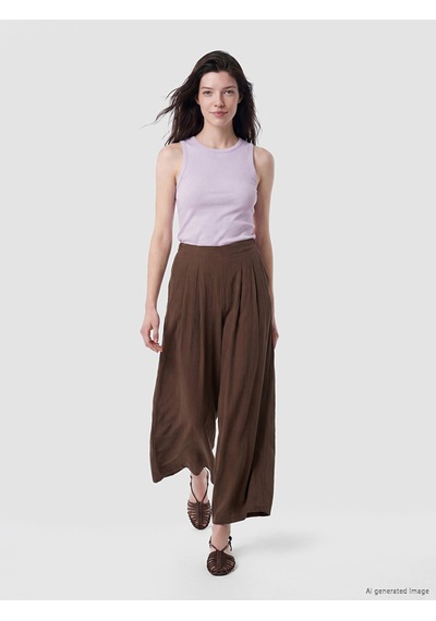 Lcw Comfort Lila Bisiklet Yaka Kadın Atlet