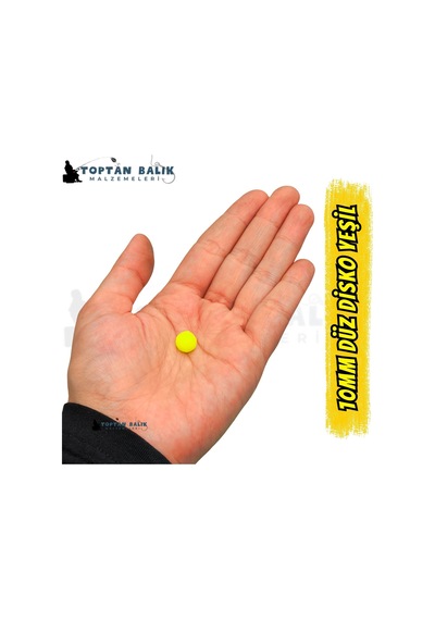 Disko Yeşil Sazan Balık Boncuğu 10 Mm İç Çap: 2.5 Mm - 500 Gr