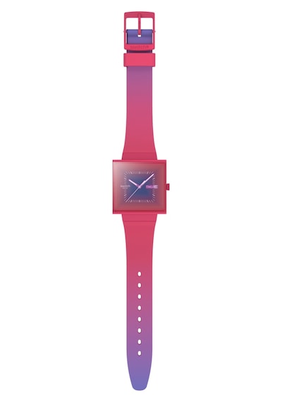 Swatch So34r700 Squarely Berry Kadın/erkek Kol Saati Renkli
