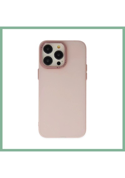 Bşkvirgo İphone 14 Pro Uyumlu Kılıf Modos Metal Kapak - Pembe Bsk2026