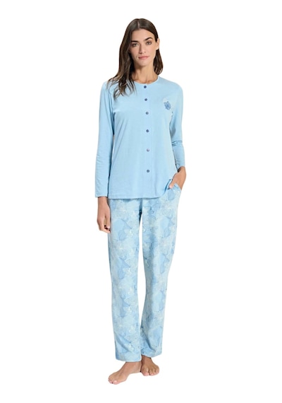 Over Sleep By Poleren Over Sleep 3314 Kadın Büyük Beden Önden Düğmeli Modal Yazlık Takım L-xl-2xl-3xl Mavi Over Sleep By Poleren Over Sleep 3314 Kadın Büyük Beden Önden Düğmeli Modal Yazlık Takım L-xl-2xl-3xl Mavi