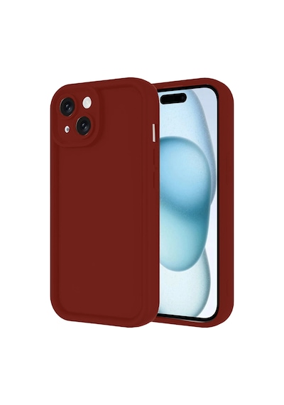 Mey İthalat Apple Uyumlu iPhone 14 Kılıf Viera Silikon - Bordo