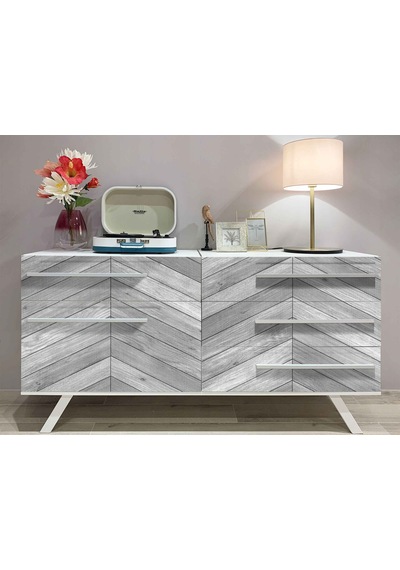 D-c-fix 276-8201 Gri Zigzag Ahşap Desen Yapışkanlı Folyo 67 Cm X 2 Mt 45 X 100cm