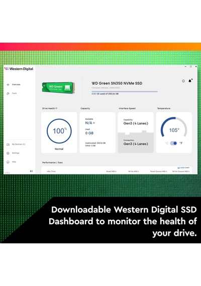 Ayrex Wd Green Sn350 500 Gb M.2 Nvme Ssd, 2.400 Mb/sn Okuma Hızı Ve 1.500 Mb/sn'ye Kadar Yazma Hızı