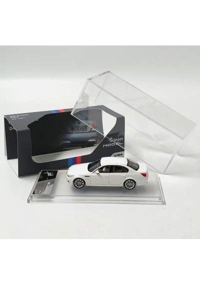King Model Bmw M5 E60 White Beyaz 1/64 Pleksi