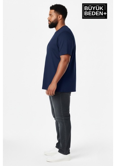 Superlife Büyük Beden Erkek Basic 3xl-6xl Bisiklet Yaka 3'lü Tişört Seti Spr26bts510+3 Whıte-navy-black Superlife Büyük Beden Erkek Basic 3xl-6xl Bisiklet Yaka 3'lü Tişört Seti Spr26bts510+3 Whıte-navy-black