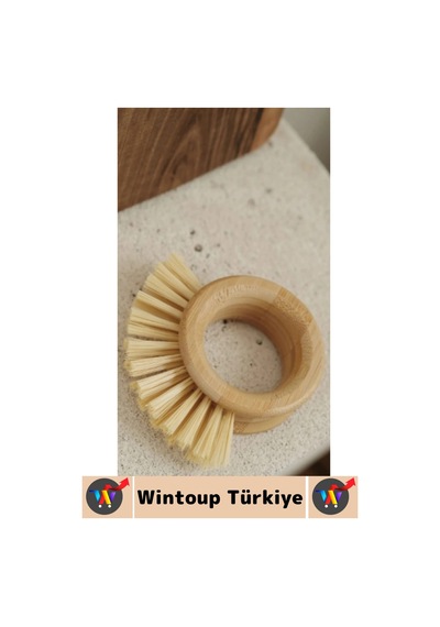 Ergonomik Kolay Tutuş Sert Bitkisel Kıllı Havuç Patates Pancar Turp Sebze Meyve Yıkama Fırçası