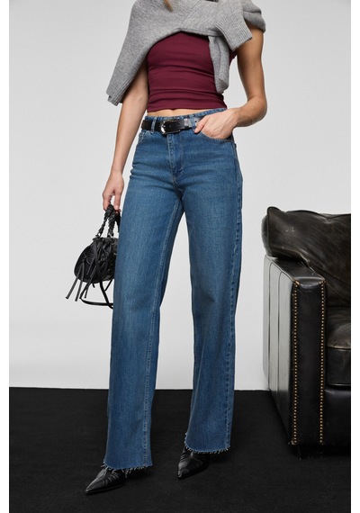 Grımelange Fable Kadın Straıght Fit Paçası Dikişsiz Bitişli Denim Koyu Mavi Jeans Koyu Mavi Grımelange Fable Kadın Straıght Fit Paçası Dikişsiz Bitişli Denim Koyu Mavi Jeans Koyu Mavi