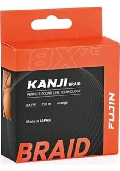 Fujin Kanji 8x 150mt Orange Pe Line 0.148mm 0.148mm