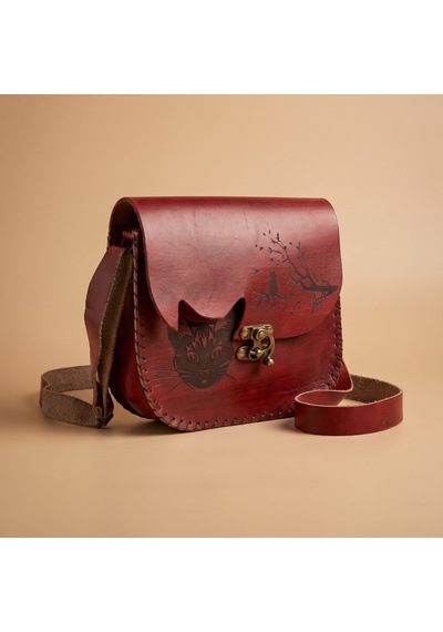 Morgen Craft Woda Deri Çanta - Kol Çantası - Kadın - 31x39.5x3.5 Kırmızı