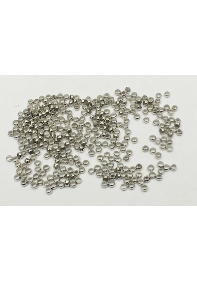 Metal Boncuk 100 Gram. 4 Mm / Gümüş Rengi
