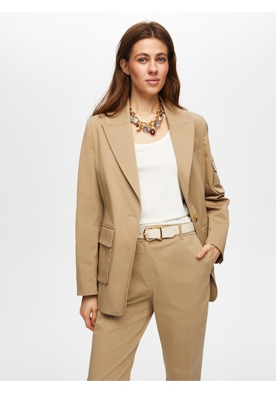 Faik Sönmez Kargo Cep Detaylı Pamuklu Blazer Ceket 018 Us25ckt01834 Bej