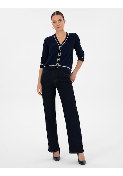 Pierre Cardin Kadın Lacivert Hırka Triko 50316344-vr033 Lacivert
