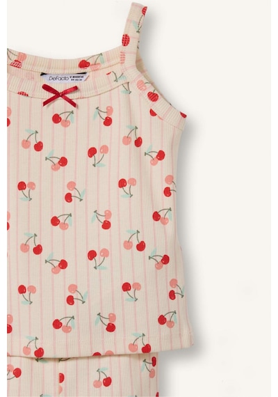 Defacto Baskılı Fitilli 2li Ecru Pijama Takımı Kız Bebek I0404a526hser233 Ekru-er233