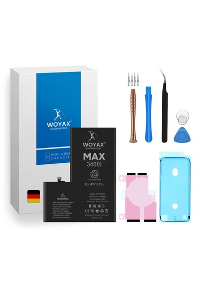 Woyax Apple Uyumlu iPhone 15 Pro  Premium Batarya 3400 Mah Yüksek Kapasi