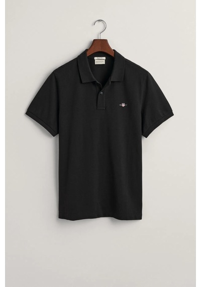 Gant Erkek Regular Fit Polo T-shirt - Siyah Siyah