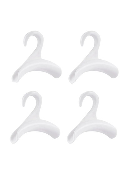 Microcase Sert Abs Plastik Portatif Mini Dolap İçi Çanta Askısı 4 Adet - Al5016 Beyaz