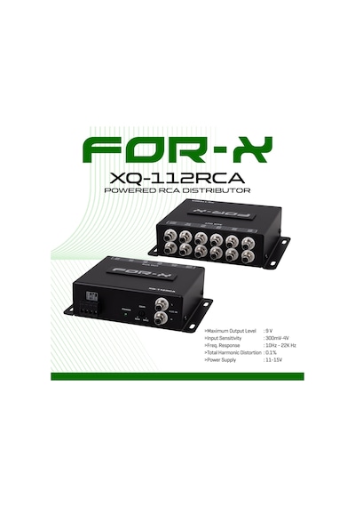 For-x Amfi Çıkışı Çoğaltıcı - For-x Xq-112rca - 2 Amfi Çıkışlı Teybi 12 Amfi Çıkışlı Yapma