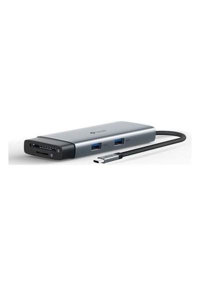 Uh7021c Usb-c 7 Si 1 Arada Hub 4k 60hz Hdmı, 100w Pd, 3 Usb 3.0, Sd & Microsd Uhs-ı 200 Mb/s , Tak-çalıştır, Alüminyum Tasarım