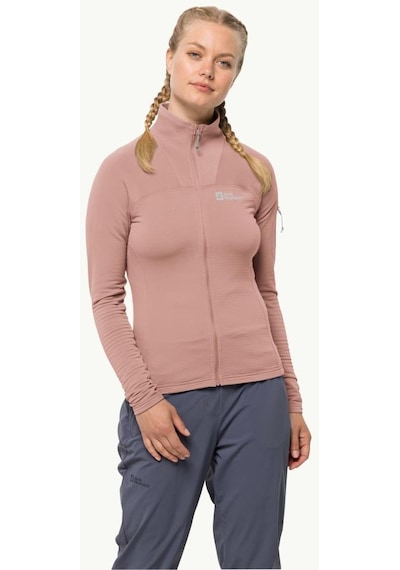 Jack Wolfskin 1710981 2919 Prelight Fz W Rose Dawn Kadın Polar 001