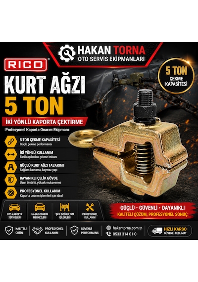 Rico Kurt Ağzı 5 Ton İki Yönlü Çektirme