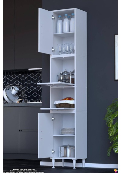 Derin 35 Cm 4 Kapaklı Çok Amaçlı Organizer Mutfak Kiler Dolabı Banyo Çocuk Odası Boy Dolabı Beyaz Derin 35 Cm 4 Kapaklı Çok Amaçlı Organizer Mutfak Kiler Dolabı Banyo Çocuk Odası Boy Dolabı Beyaz