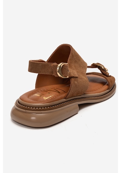 Luvishoes Cruel Taba Süet Hakiki Deri Kadın Sandalet