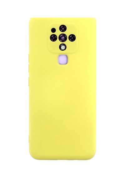 Tecno Camon 16 Uyumlu Kılıf Nano İçi Kadife Silikon - Sarı