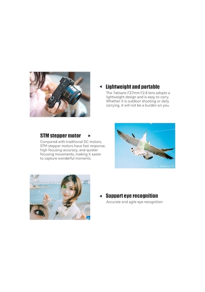Autofocus 27 Mm F2.8 Aps-c Çerçeve Lens, F2.8 Geniş Diyafram, Destek Otomatik/manuel Diyafram Ve Yüz/göz Tanıma, Sony Fs5/fs7/fs7m2/fs5m2k/a3000/a5000/a6000 Siyah İle Uyumlu Çok Renkli Autofocus 27 Mm F2.8 Aps-c Çerçeve Lens, F2.8 Geniş Diyafram, Destek Otomatik/manuel Diyafram Ve Yüz/göz Tanıma, Sony Fs5/fs7/fs7m2/fs5m2k/a3000/a5000/a6000 Siyah İle Uyumlu Çok Renkli