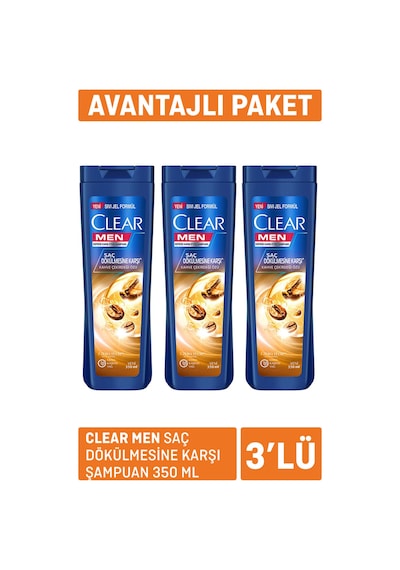 Clear Men Saç Dökülmesine Karşı Şampuan 3 X 350ml 3 Adet