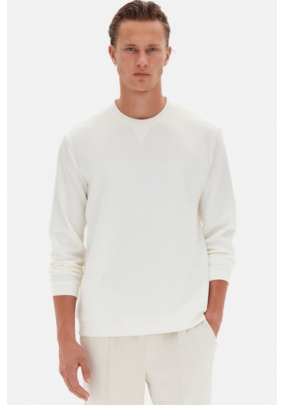 D'S Damat Ds Damat Regular Fit Ekru Düz Sweatshirt 5hce26172205m Çok Renkli