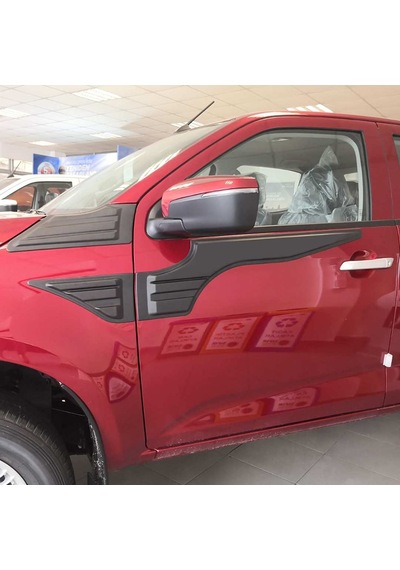 Cappafe Isuzu D-Max 2021- Yarasa Yan Kapı Kaplama 6 Prç. N11.98