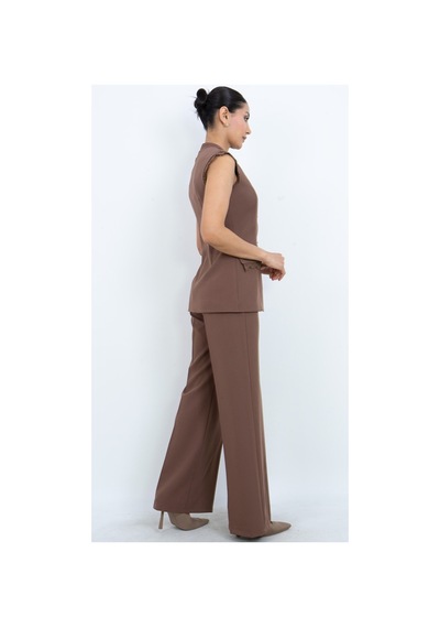 Dorne Moda Özel Seri Kruvaze Aksesuarlı Dantelli Abiye Pantolon Yelek Takım - Düğün - Mezuniyet - Ofis Şıklığı Kahverengi Kahverengi Dorne Moda Özel Seri Kruvaze Aksesuarlı Dantelli Abiye Pantolon Yelek Takım - Düğün - Mezuniyet - Ofis Şıklığı Kahverengi Kahverengi