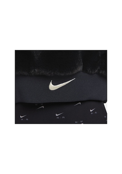 Nike Geniş Kalıp Kadın Günlük Çift Taraflı Bomber Ceket W Sportswear Fb8692-010 Siyah Bej