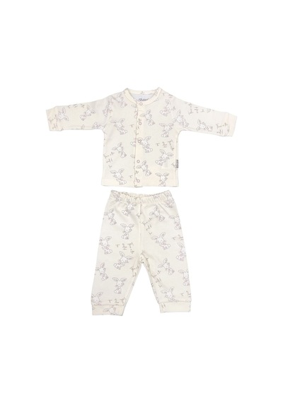 Bebitof Baby Bebitof Tavşanlı 2'li Bebek Takımı 80083 Krem