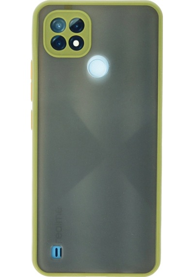 Uray Store Realme C21 Kılıf Montreal Silikon Kapak - Açık Yeşil