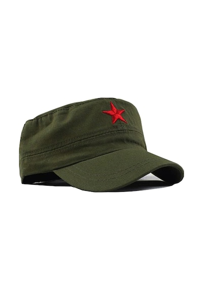 Yıldızlı Fidel Castro Che Guevara Şapkası Yeşil Renk (533388782) Haki