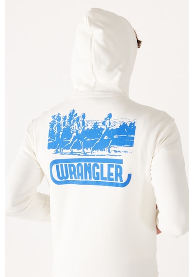 Wrangler Regular Fit Normal Kesim Kırık Beyaz Erkek Kapüşonlu Sweatshirt W232258102 Kırık Beyaz Wrangler Regular Fit Normal Kesim Kırık Beyaz Erkek Kapüşonlu Sweatshirt W232258102 Kırık Beyaz